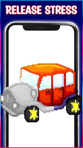 Cars Pixel Art Color by Number Screenshot 1