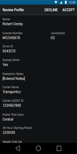Garmin eLog™ Compliant ELD Captura de pantalla 2