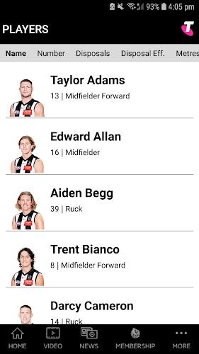 Collingwood Official App Schermafbeelding 2