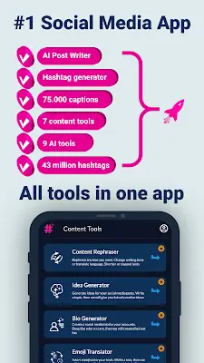 Hashtags AI: Follower Booster স্ক্রিনশট 2