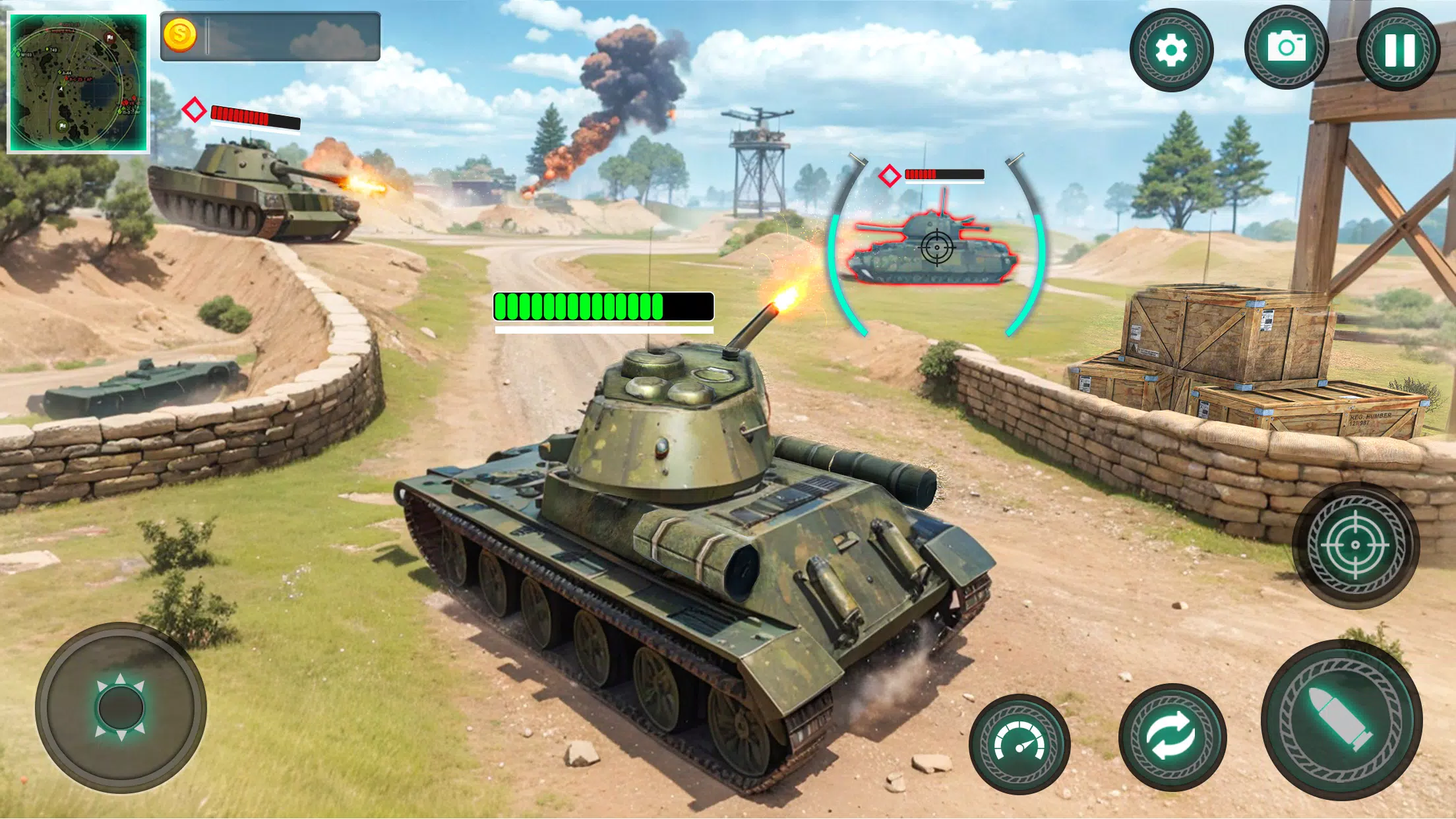 Military Tank War Machine Sim Zrzut ekranu 2