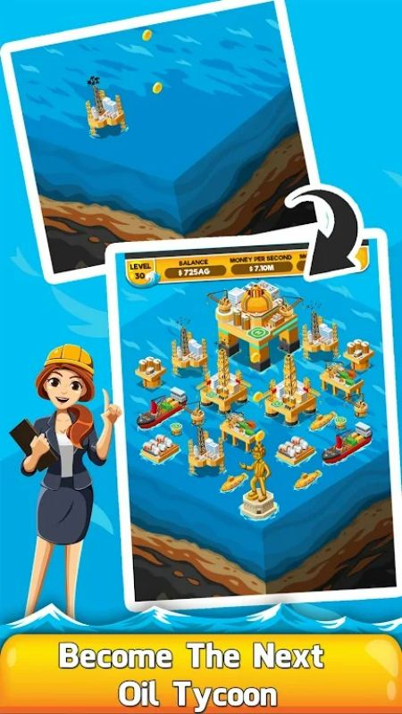 Schermata Oil Tycoon 2: Idle Miner Game 2