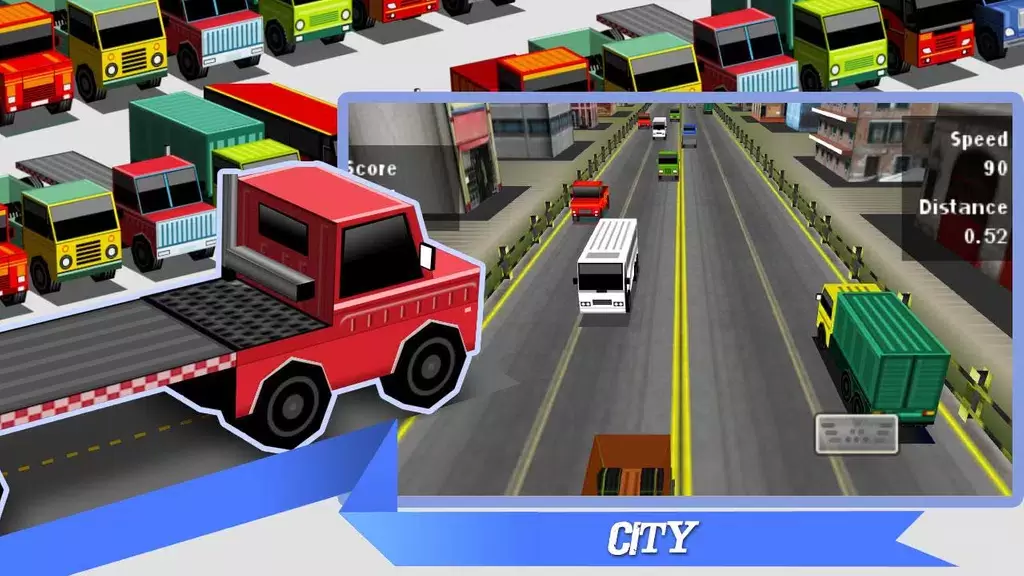 Truck Traffic Racing3D Ảnh chụp màn hình 2