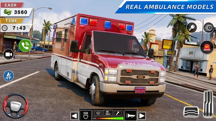 Rescue Ambulance American 3D スクリーンショット 3