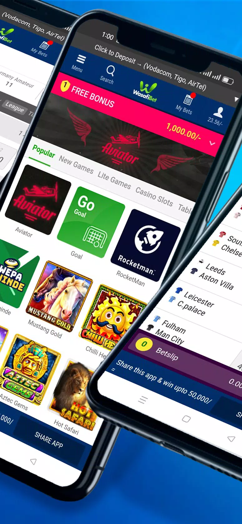 Wasafibet - Sportsbook, Casino स्क्रीनशॉट 2