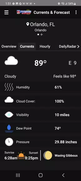 News 6 Pinpoint Weather - WKMG 螢幕截圖 2