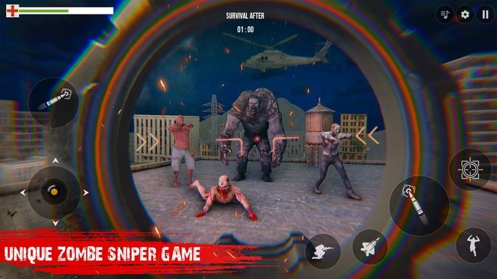 Sniper 3D Zombie: War Shooting Schermafbeelding 2