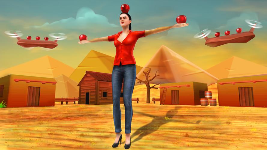 Apple Shooter Game - 3D 螢幕截圖 2
