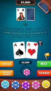 Casino BlackJack 21 Card Game Screenshot 1