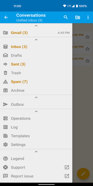 FairEmail, privacy aware email Captura de tela 1