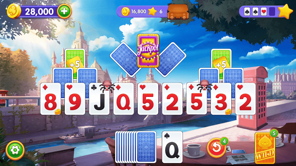 Solitaire Trip: Classic Tripeaks Card Game 螢幕截圖 0