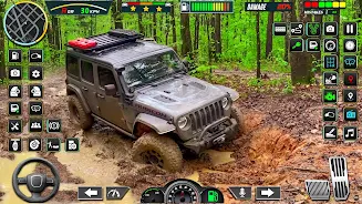 Offroad Mud Jeep Simulator 3d Schermafbeelding 1