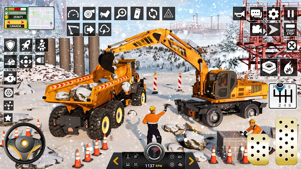 Snow Heavy Construction Game Screenshot 1