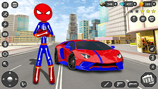 Stick Rope Hero Superhero Game スクリーンショット 0