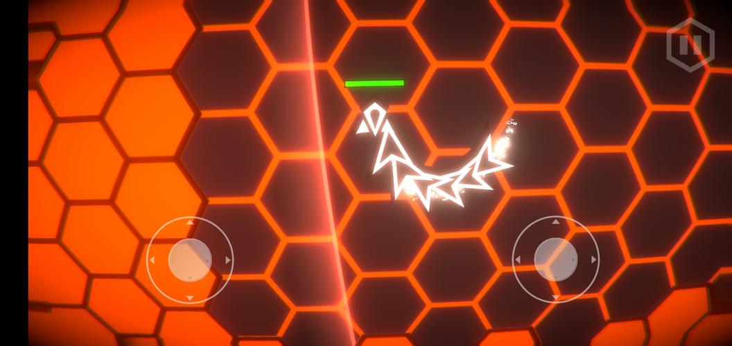 Hexa-Neon Shooter Ảnh chụp màn hình 3