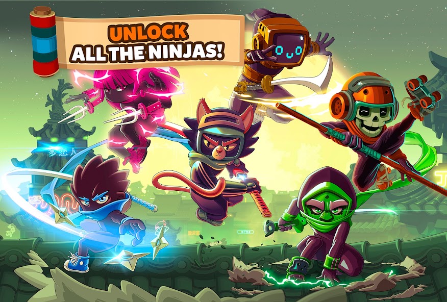 Ninja Dash Run - Offline Game 螢幕截圖 2