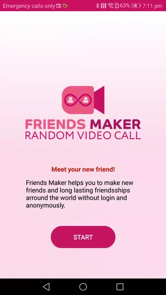 Schermata Friends Maker - Random Video Call 0