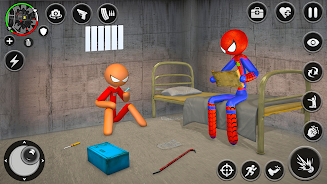 Spider Stick Hero Prison Break Screenshot 0