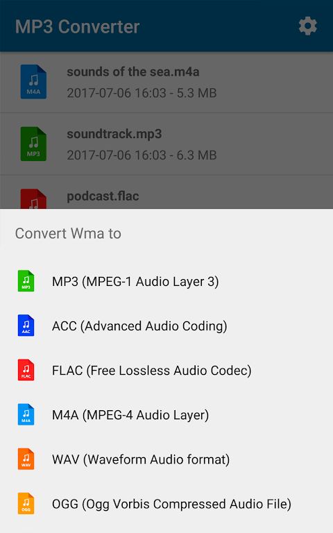 MP3 Converter Musica Docs Screenshot 1