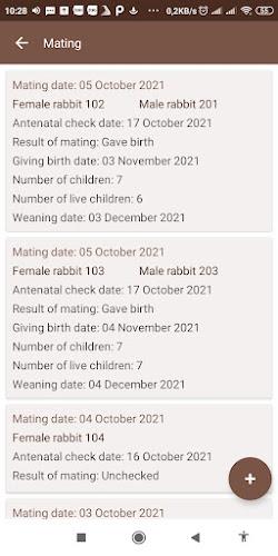 Quacha - Rabbit breeding manag Screenshot 2