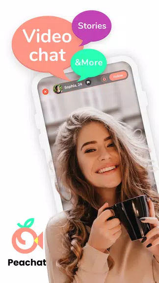 Peachat - Live Video Chat Zrzut ekranu 0