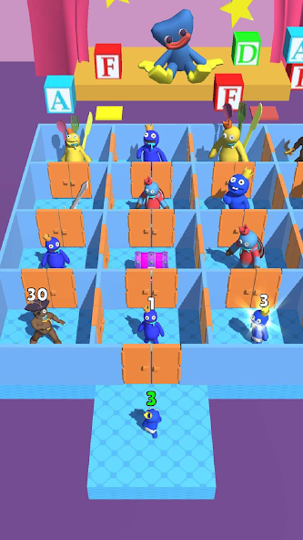 Rainbow Monster - Room Maze Mod 螢幕截圖 0
