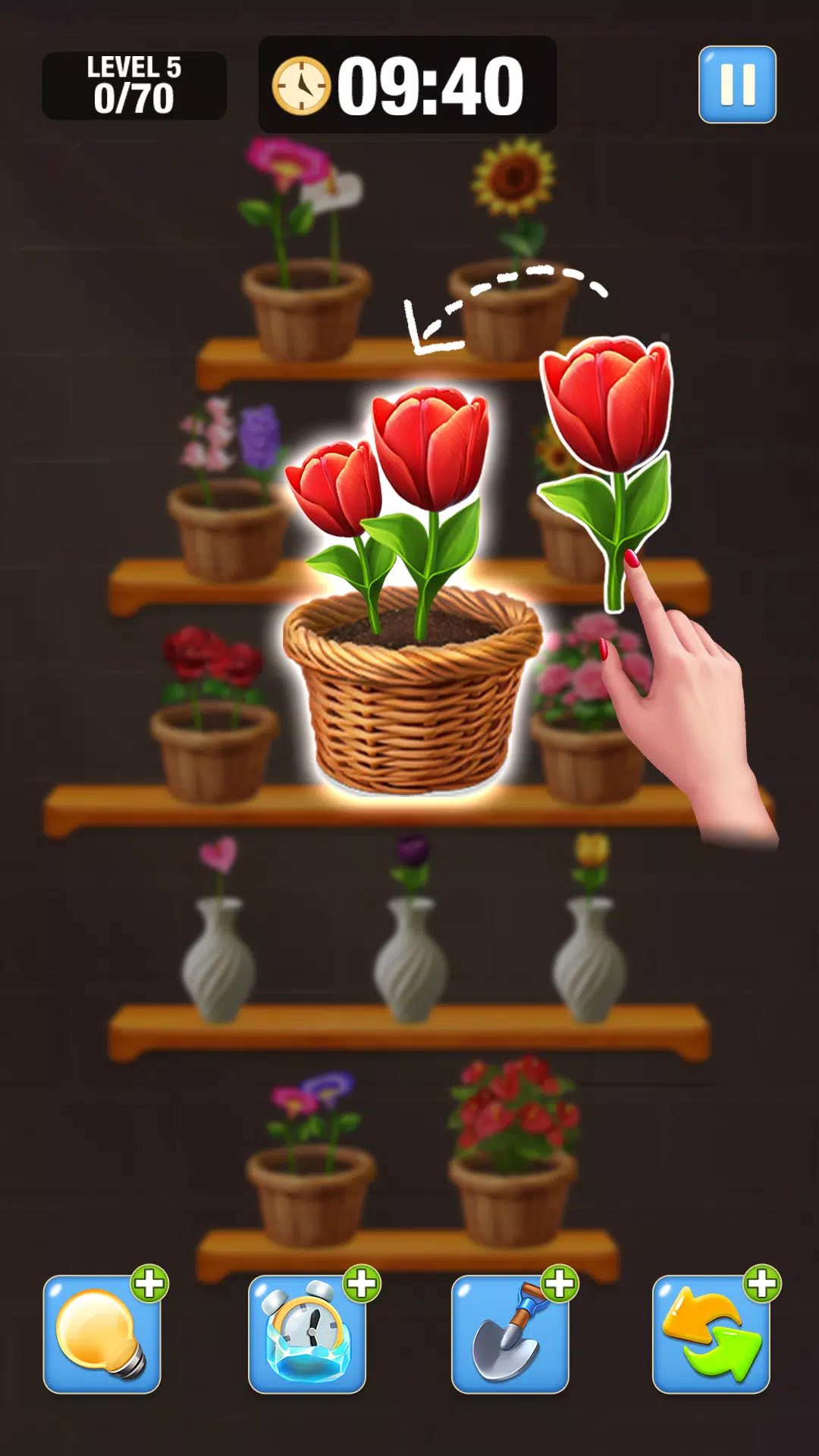 Blossom Match-Flower Sort Game ภาพหน้าจอ 1