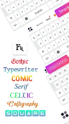 Fonts Keyboard: Şrift Sənəti Screenshot 0