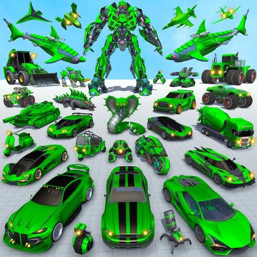 Shark Robot Car Game 3d 螢幕截圖 0