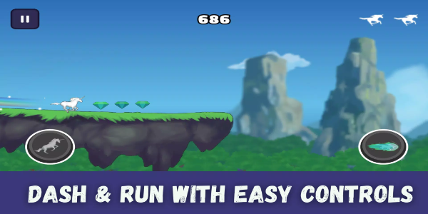 Unicorn Dash : Horse Attack Tangkapan skrin 1