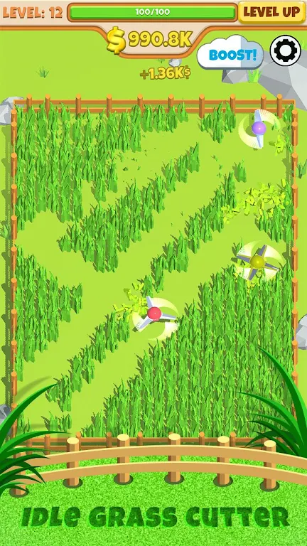 Idle Grass Cutter Mod Tangkapan skrin 1