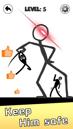 Save Stickman: Brain Draw Line应用截图第1张