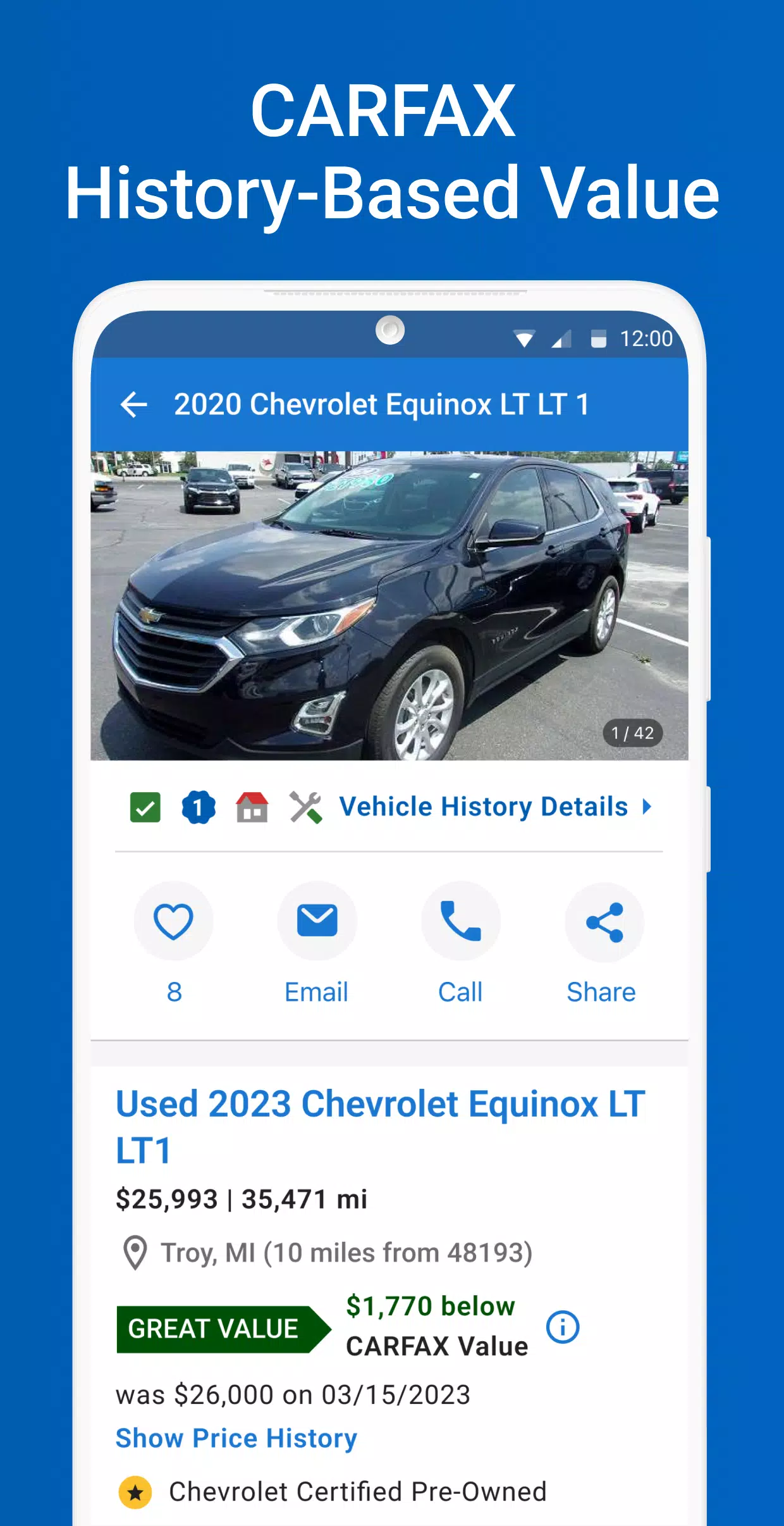 CARFAX Screenshot 3