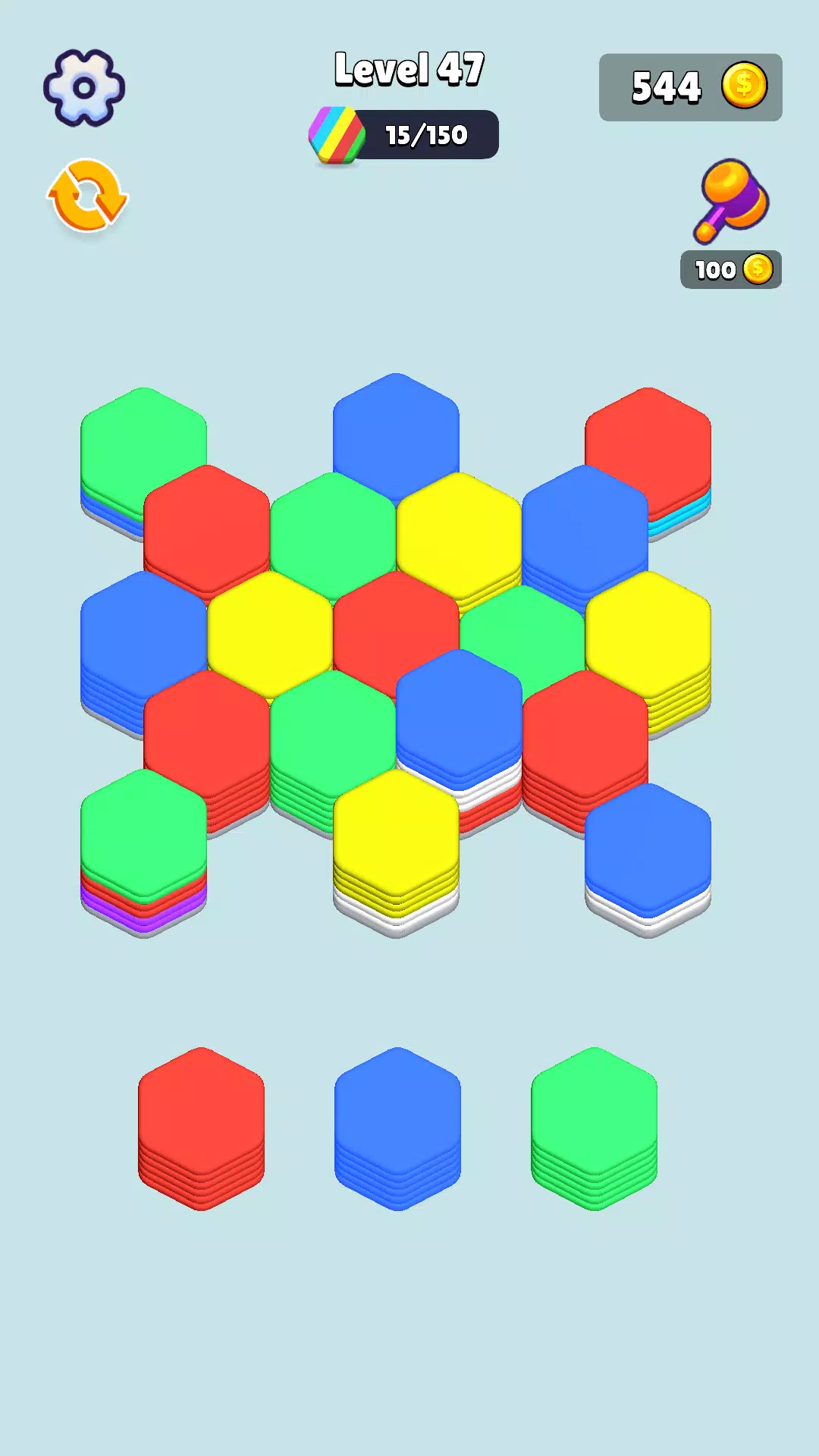 Stack Hexa Sort: Puzzle Match Capture d'écran 0