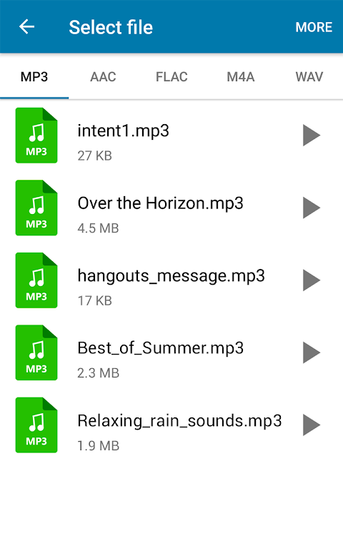 MP3 Converter Musica Docs Screenshot 0