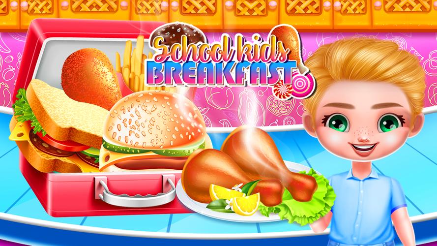 School Toddlers Breakfast Food Captura de tela 3