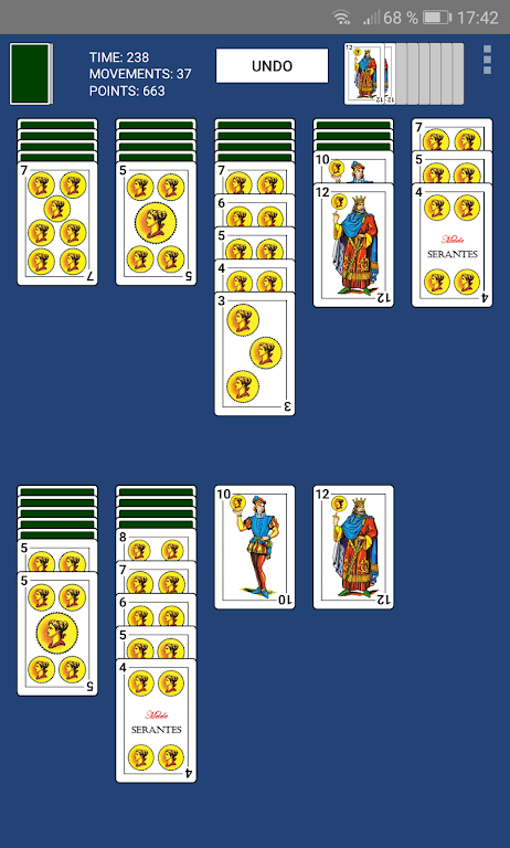 Spanish Spider Solitaire Schermafbeelding 2
