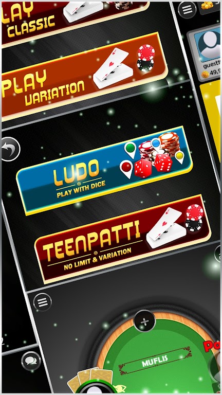 Game Of Clubs Teen Patti (3 Card Poker) and Ludo 螢幕截圖 1