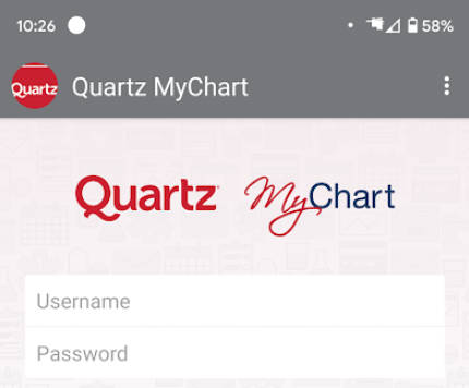 Quartz MyChart स्क्रीनशॉट 0