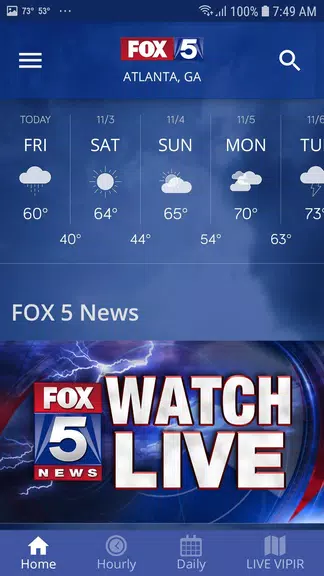 FOX 5 Atlanta: Storm Team Weat 螢幕截圖 1