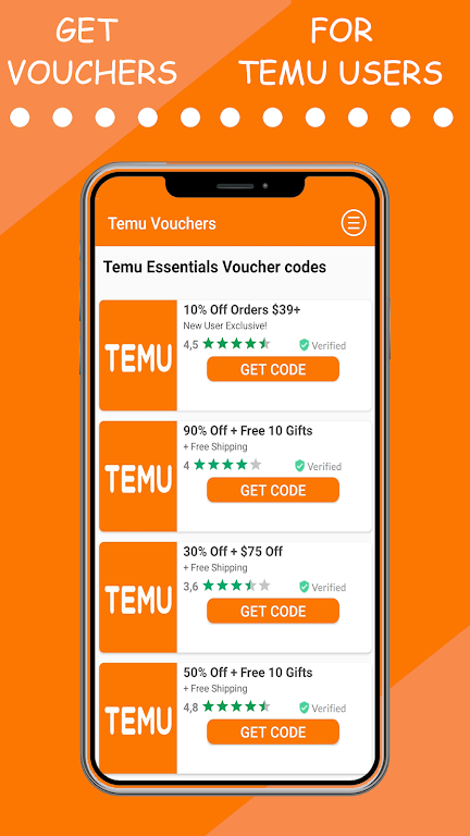 Schermata Temu Vouchers 1