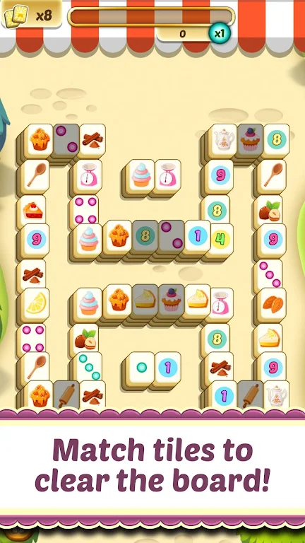 Mahjong Solitaire Cupcake Bake 螢幕截圖 0