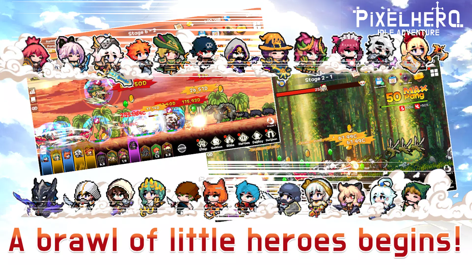 Pixel Heroes Idle Zrzut ekranu 0