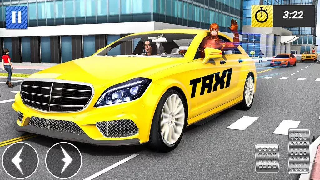 Superhero Car Games Taxi Games Captura de pantalla 0