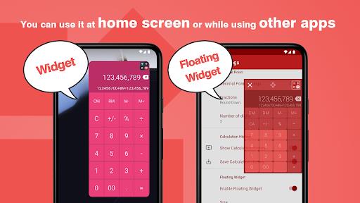 Calculator - Floating Widget Zrzut ekranu 0