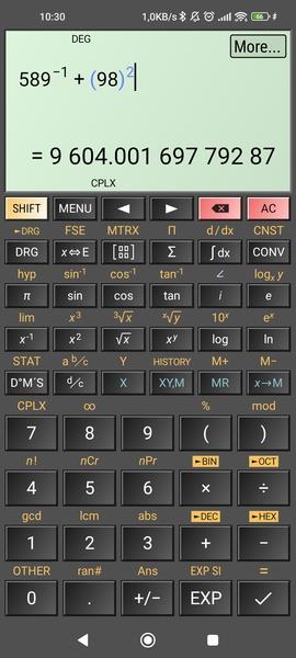 HiPER Calc Screenshot 1