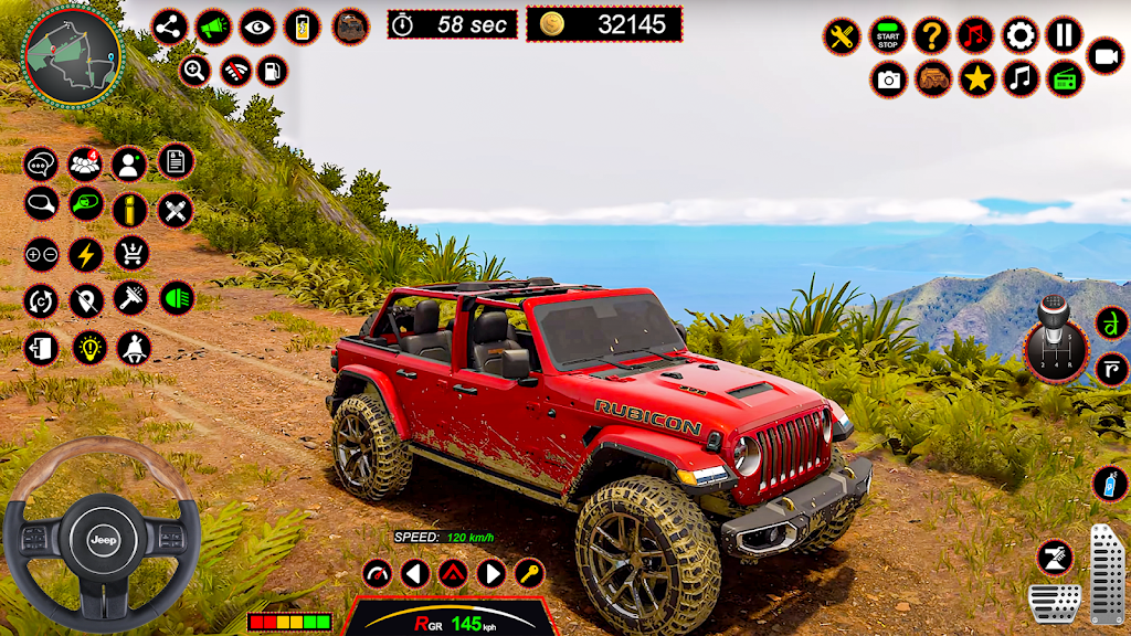 4x4 Jeep Driving Offroad Games Screenshot 1