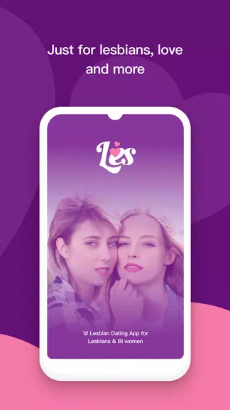 Les: Lesbian Dating & Chat App Tangkapan skrin 0