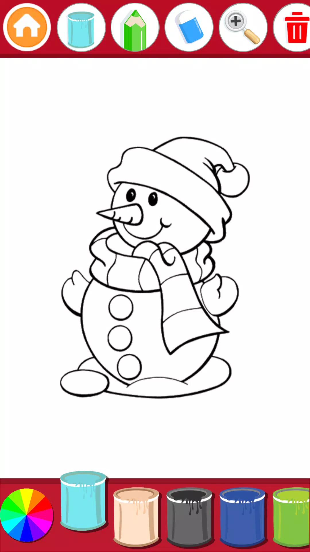 Christmas Coloring Book स्क्रीनशॉट 1