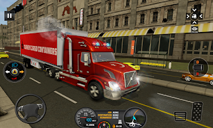 Euro Truck Transport Cargo Sim स्क्रीनशॉट 1